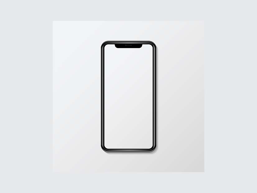 Digital device mobile phone mockup